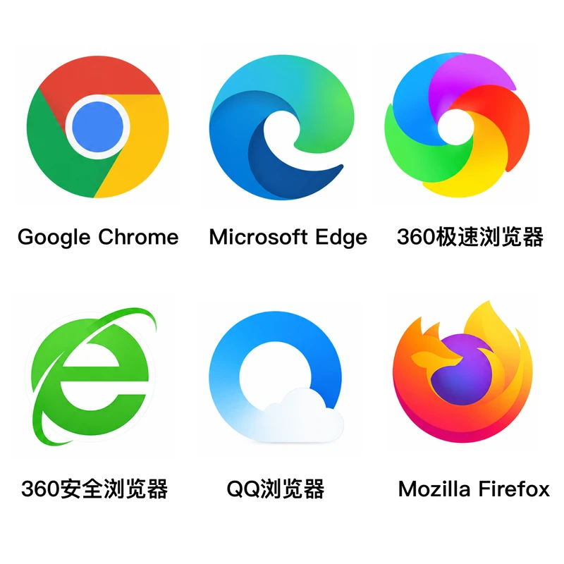 教室电脑主流浏览器图标
